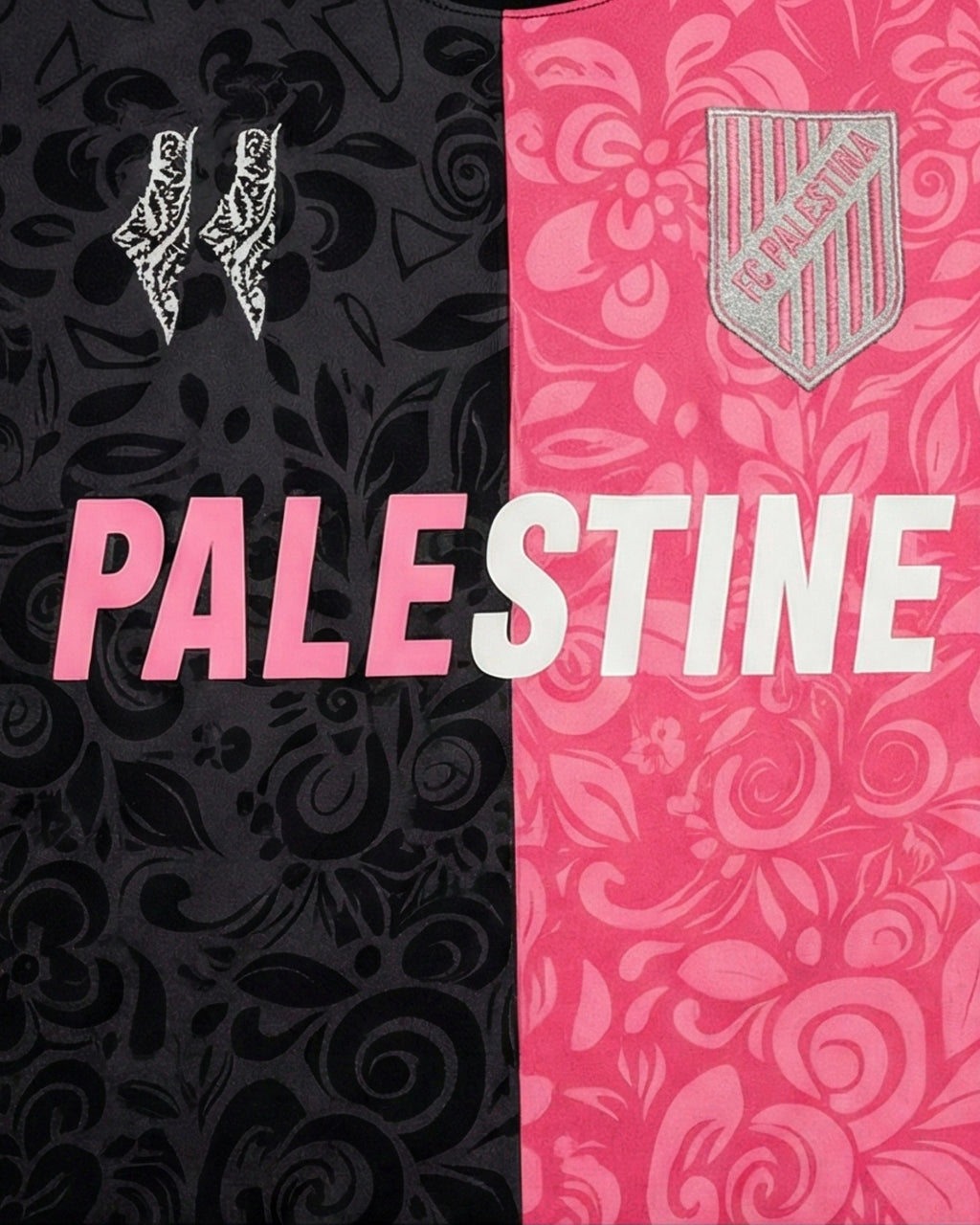 PALESTINE NOIR ET ROSE FOOTBALL – ÉDITION FLORALE SPLIT
